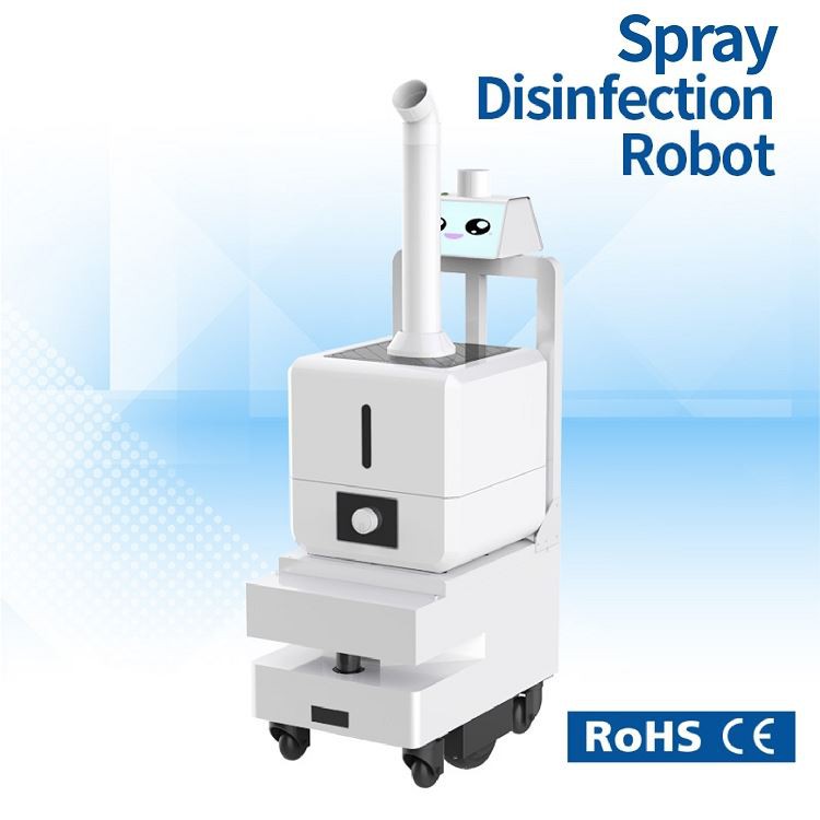 Spray disinfection robot