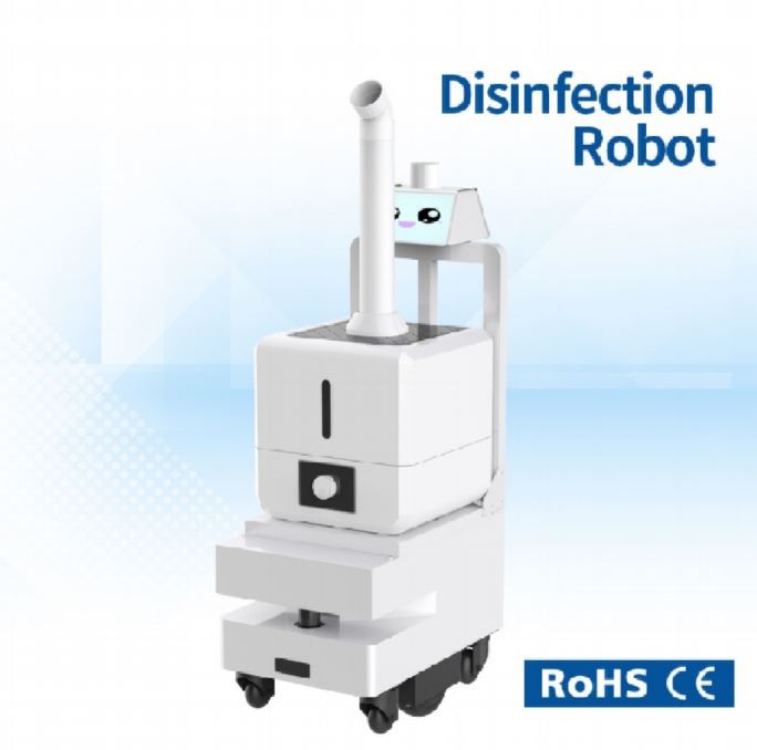 Spray disinfection robot