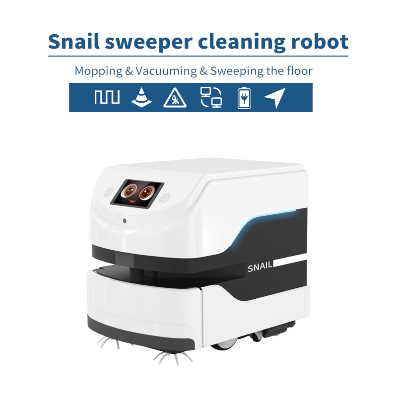 Snail sweeper cleaning robot