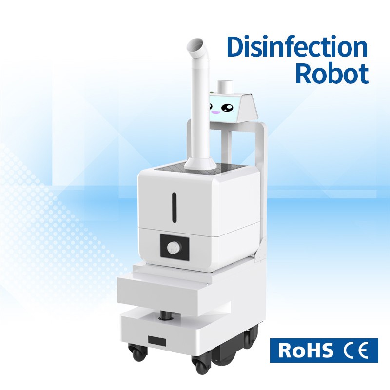 Spray disinfection robot