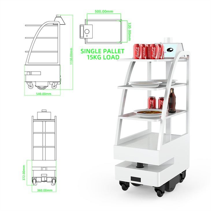 Square Bottom Delivery Robot